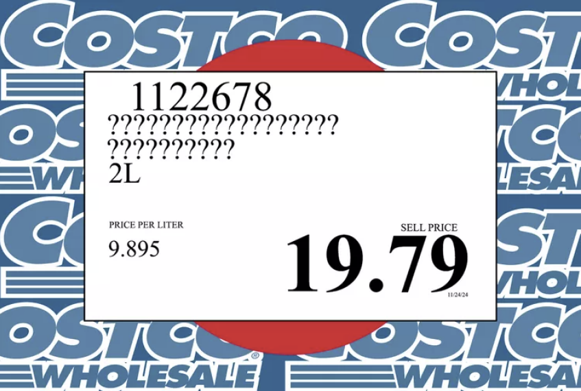 Costoco Price Tag