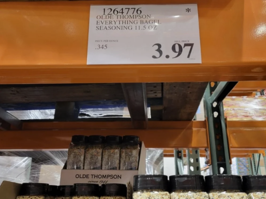 Costco Price tag 397