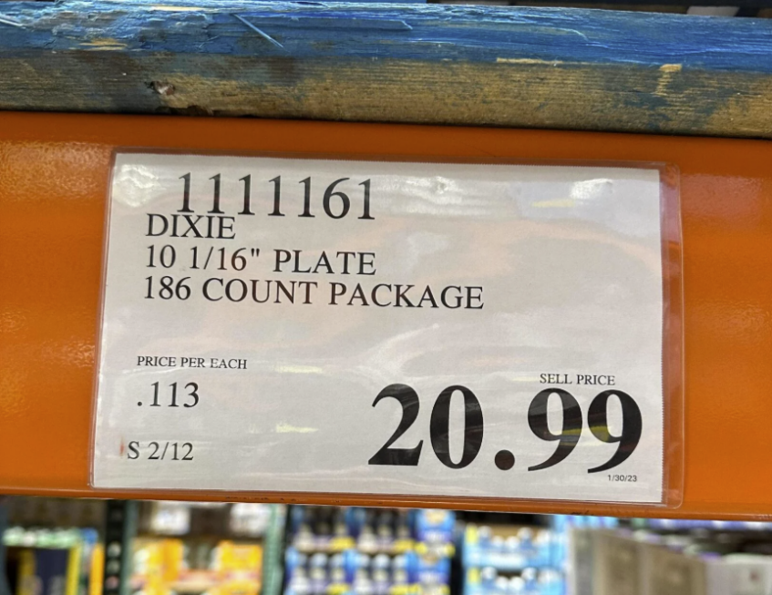 Costco Price Tag Date on the Bottom
