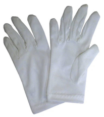 Medium White Server Gloves