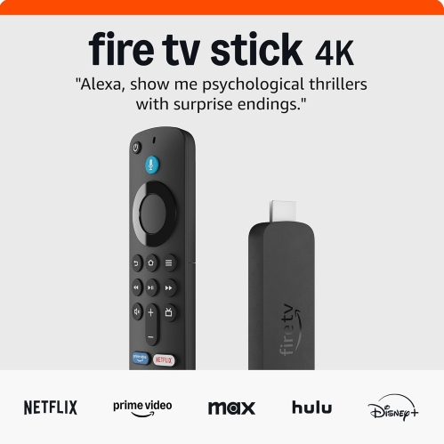Amazon Fire TV Stick 4K (newest model) with AI-powered Fire TV Search