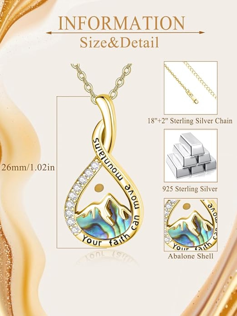 Mustard Seed Mountain Necklace 925 Sterling