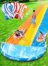 Sloosh 22.5ft x 82in Waves Triple Lawn Water Slide