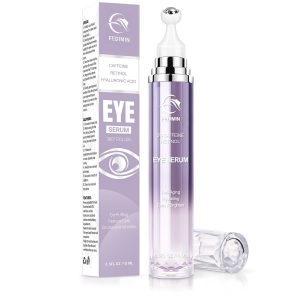 Caffeine Eye Cream for Dark Circles & Puffiness - Anti-Aging Under Eye Serum with Hyaluronic Acid & Retinol
