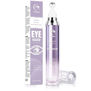 Caffeine Eye Cream for Dark Circles & Puffiness - Anti-Aging Under Eye Serum with Hyaluronic Acid & Retinol