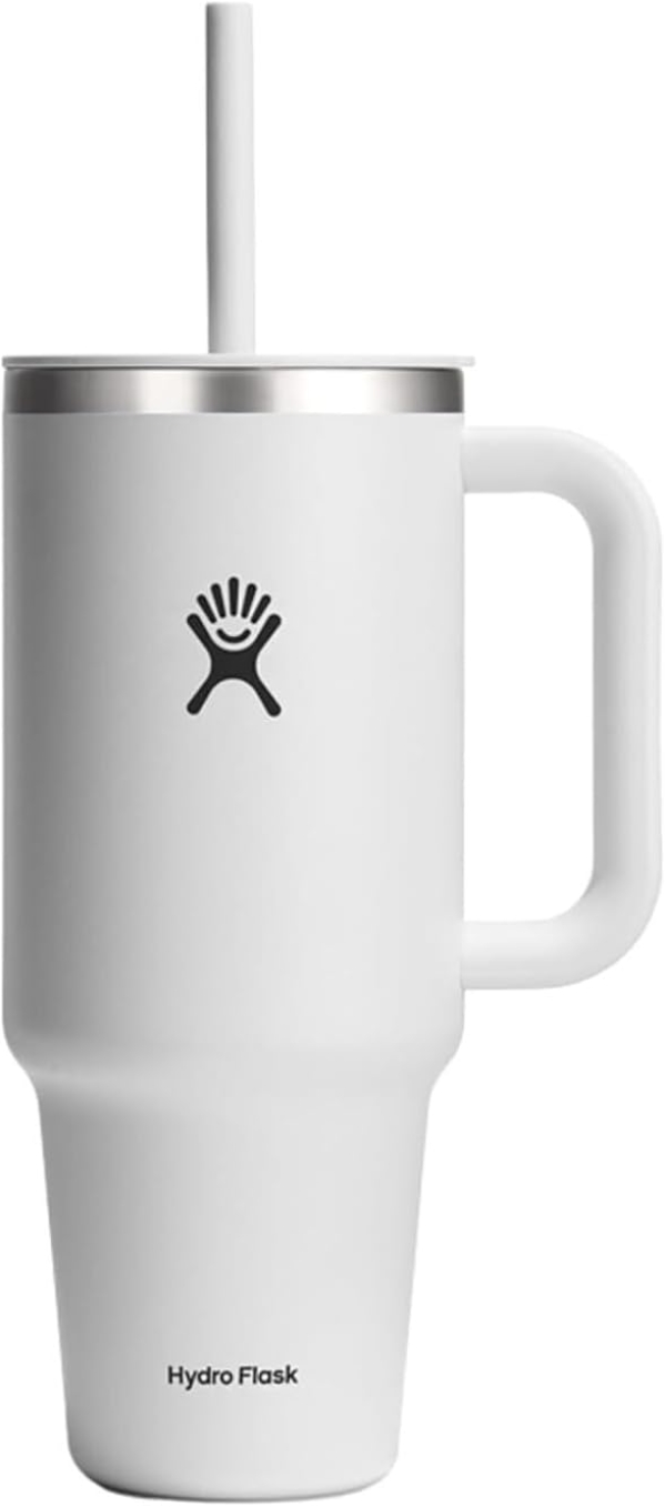 Hydro Flask 40 Oz Travel Tumbler - Insulated Stainless Steel with Handle & Straw