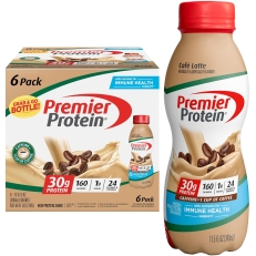 Premier Protein Shake, Café Latte - 30g Protein, Low Sugar, Immune Support