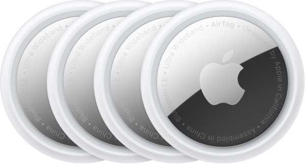 Apple AirTag 4 Pack - Key Finder, Item Locator, Find My App Integration