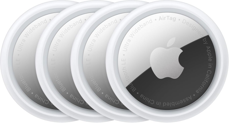 Apple AirTag 4 Pack - Key Finder, Item Locator, Find My App Integration