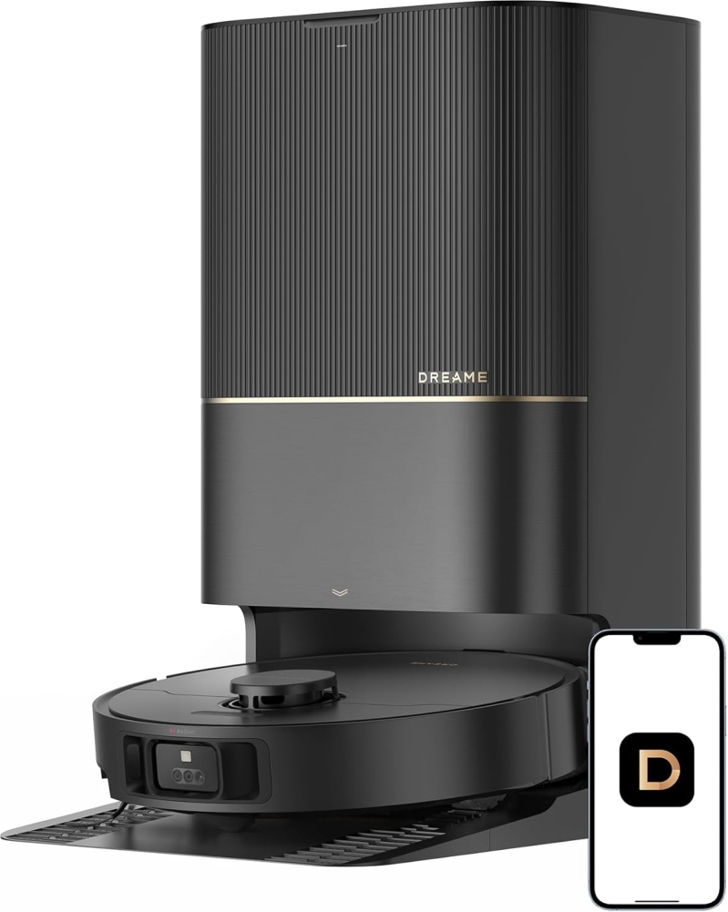 DREAME X40 Ultra Robot Vacuum with Extendable Side Brush & Removable Mop