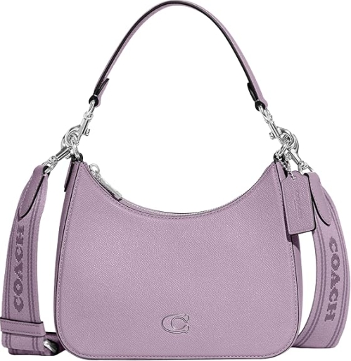 Coach Hobo Crossbody in Crossgrain Leather and Signature Canvas