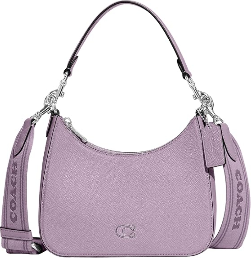 Coach Hobo Crossbody in Crossgrain Leather and Signature Canvas