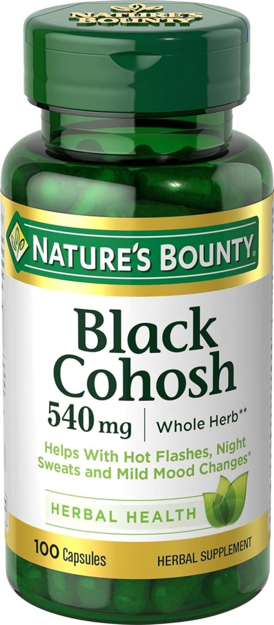 Nature's Bounty Black Cohosh 540 mg | Natural Menopause Support Supplement