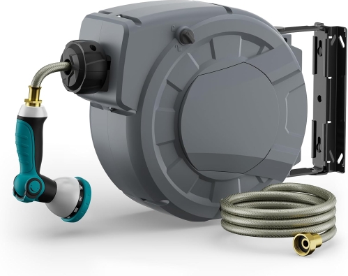 Retractable Garden Hose Reel (33 ft)