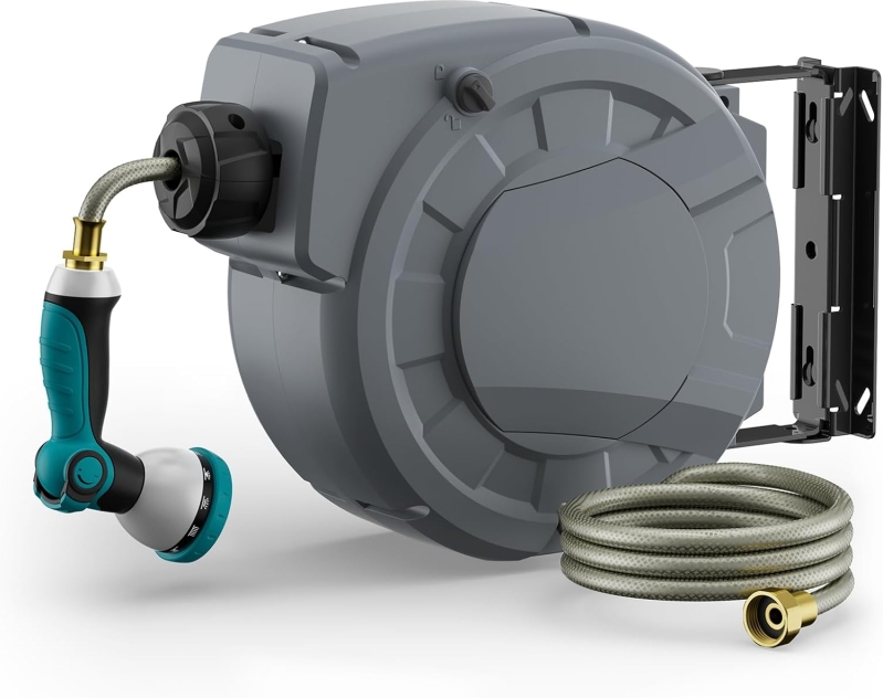 Retractable Garden Hose Reel (33 ft)