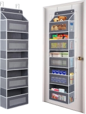5-Shelf Over the Door Organizer with Side Pockets