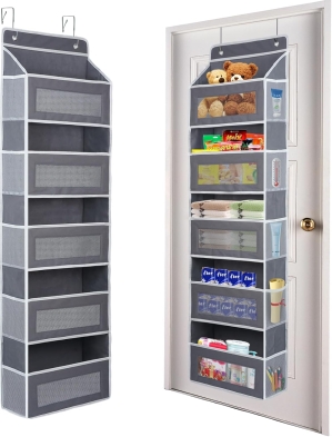 5-Shelf Over the Door Organizer with Side Pockets