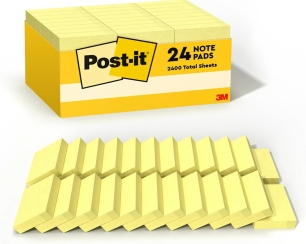 Post-it Notes, Canary Yellow, 1.375