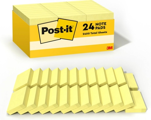 Post-it Notes, Canary Yellow, 1.375