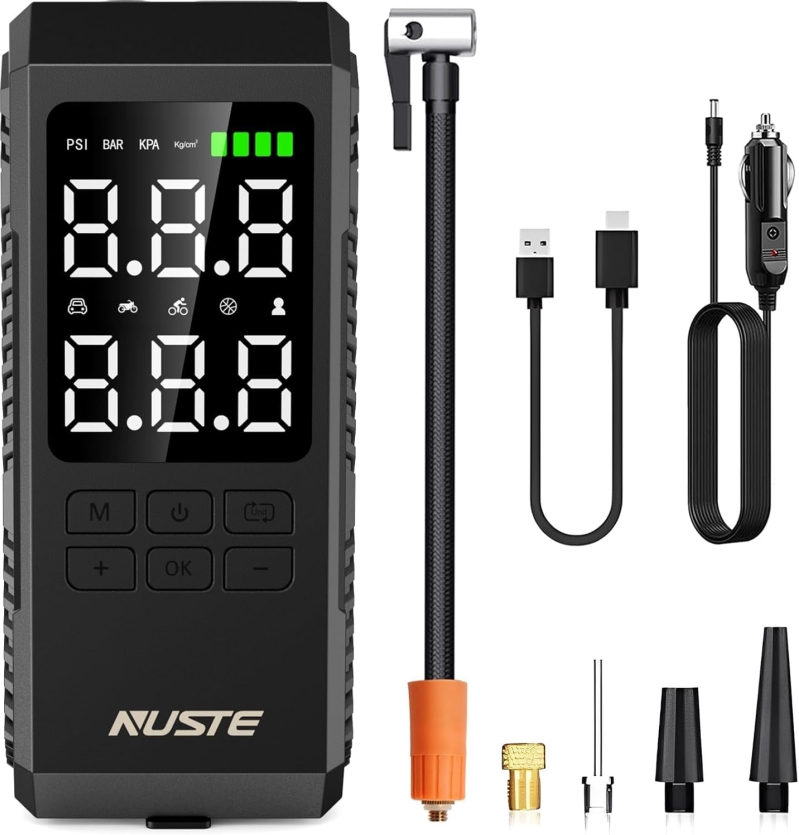 Portable Cordless Tire Inflator & Air Compressor