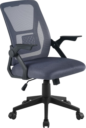 VECELO Mid-Back Ergonomic Office Chair with Adjustable Arms