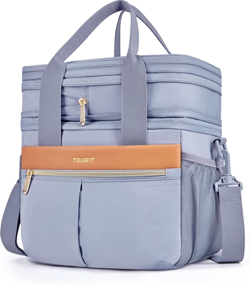 TOURIT Double Deck Insulated Lunch Box