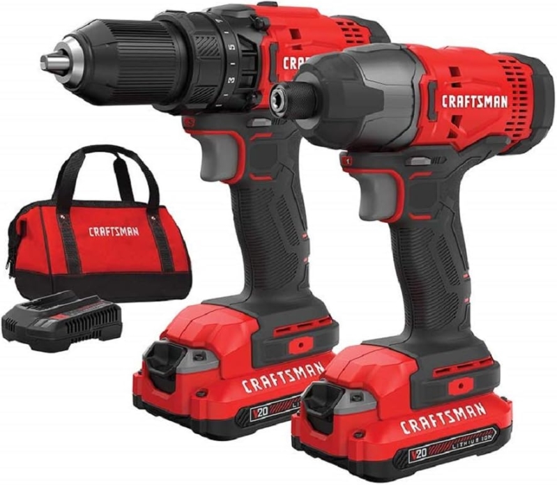 CRAFTSMAN V20 Cordless Drill and Impact Driver Combo Kit