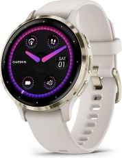 Garmin Venu 3S GPS Smartwatch (Soft Gold with Ivory Band)