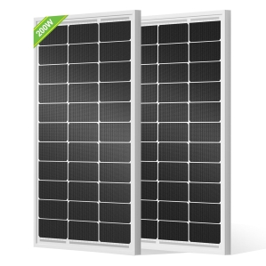 ECO-WORTHY 100W Monocrystalline Solar Panels (2-Pack)