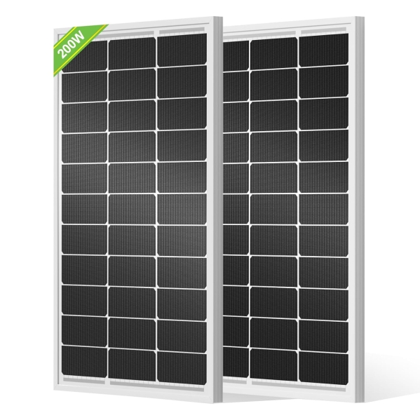 ECO-WORTHY 100W Monocrystalline Solar Panels (2-Pack)
