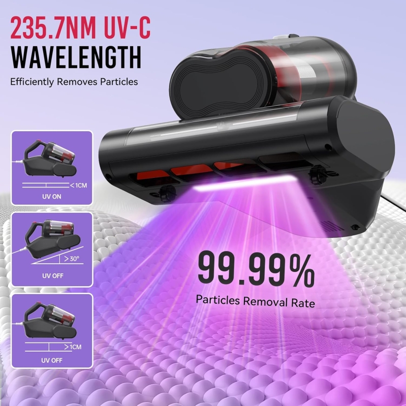 JPHYLL UV Mattress Vacuum: Deep Clean Your Bed and Breathe Easier