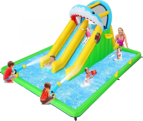 Shark Attack Bounce House: The Ultimate 8-in-1 Backyard Water Park