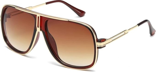 AEVOGUE AE0336 Men's Metal Shield Sunglasses