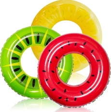 JOYIN Fruit-Themed Inflatable Pool Tubes (3-Pack)