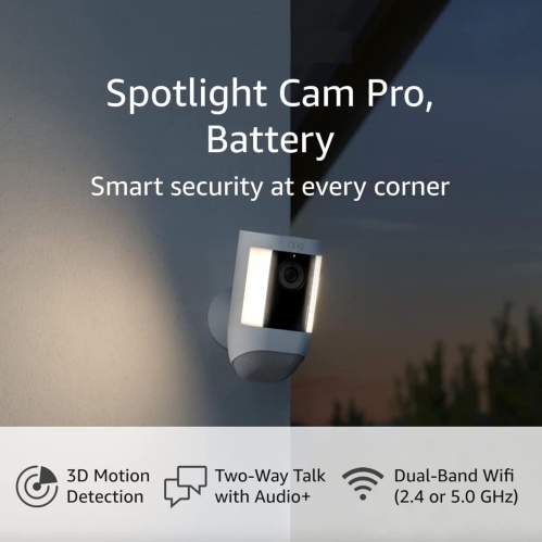 Like-New Ring Spotlight Cam Pro (Battery-Powered)