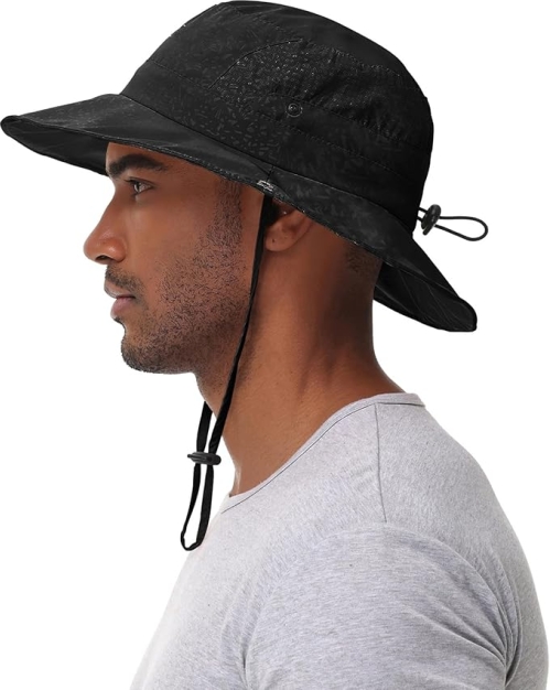 UPF 50+ Convertible Boonie Sun Hat for Men & Women