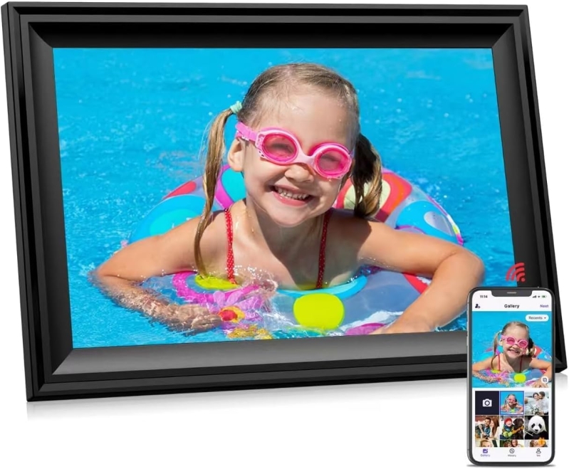 10.1-Inch WiFi Digital Picture Frame with Touch Screen