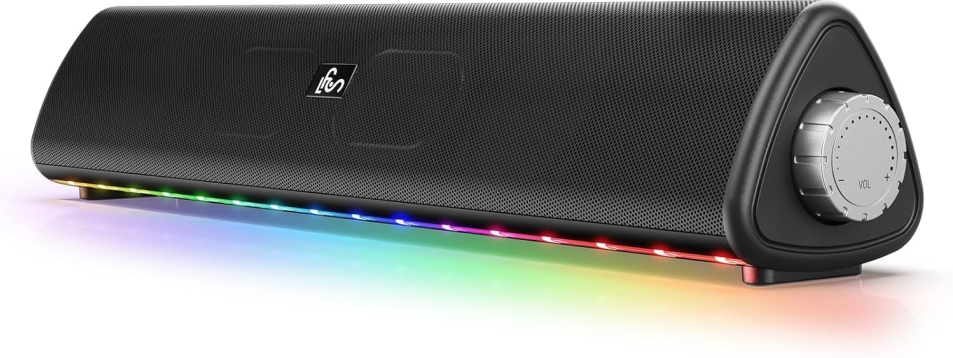 20W Bluetooth Computer Soundbar with RGB Lighting