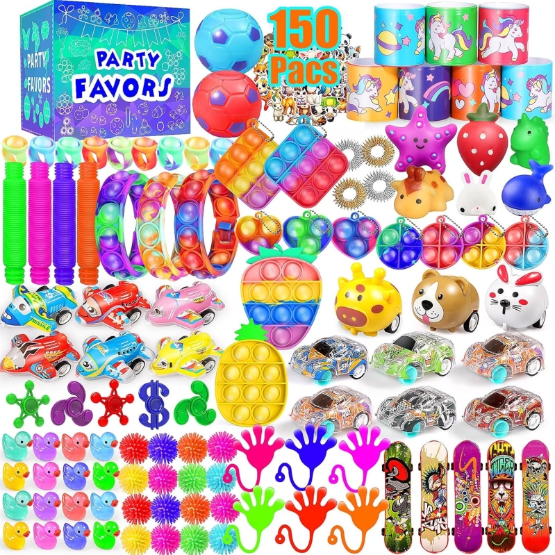 150-Piece Bulk Fidget Toys & Party Favor Assortment