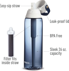 Brita Premium 26 oz Filtering Water Bottle, Night Sky