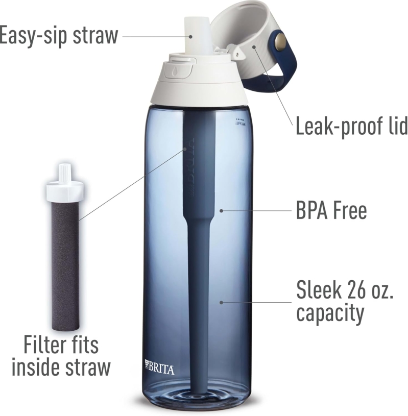 Brita Premium 26 oz Filtering Water Bottle, Night Sky