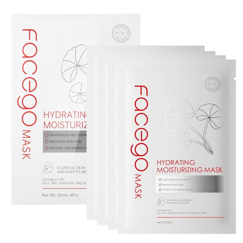 Hydrating Collagen Sheet Mask with Centella Asiatica & Hyaluronic Acid (4-Pack)