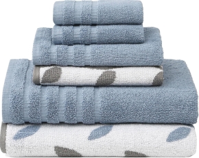 Modern Threads Organic Vines 6-Piece Cotton Towel Set