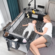 5-in-1 Bedside Sleeper & Portable Pack and Play