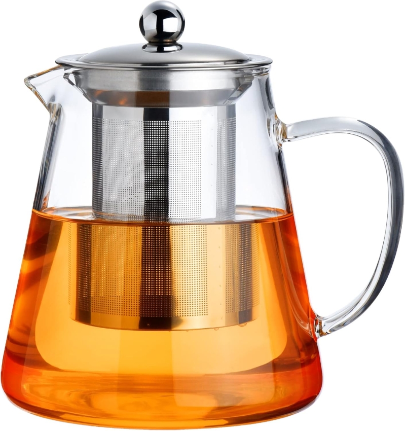PARACITY 550ML Glass Teapot - Stovetop Safe Tea Kettle