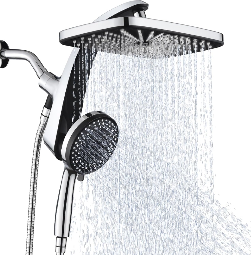 12-Inch Rain Shower Head with Magnetic Handheld Combo