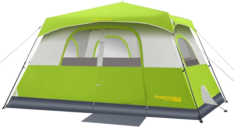 Fanttik 8-Person Instant Tent | 60-Second Setup Cabin Tent