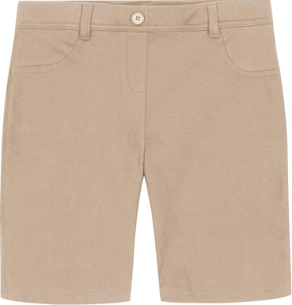 Nautica Girls' Stretch Uniform Bermuda Shorts