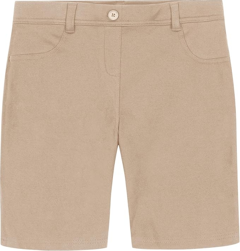 Nautica Girls' Stretch Uniform Bermuda Shorts