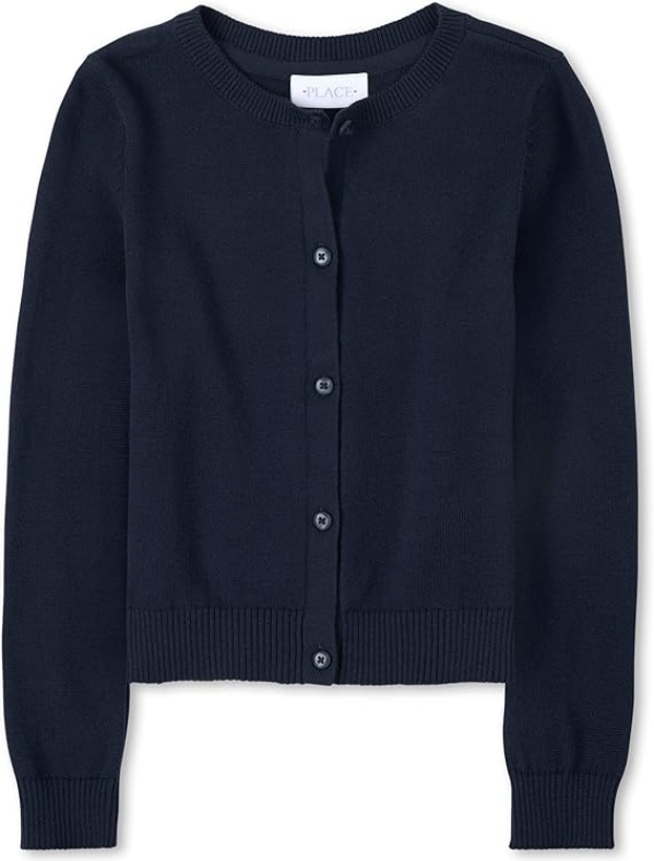 The Children's Place Girls' Basic Cotton Cardigan